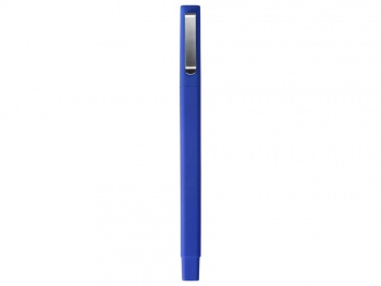 Ручка шариковая пластиковая "Quadro Soft", квадратный корпус с покрытием софт-тач, синий