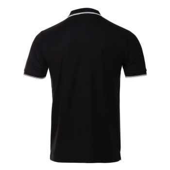 Рубашка поло унисекс STAN с окантовкой хлопок/полиэстер 185, 04T, Чёрный,  (20)  (58/4XL)