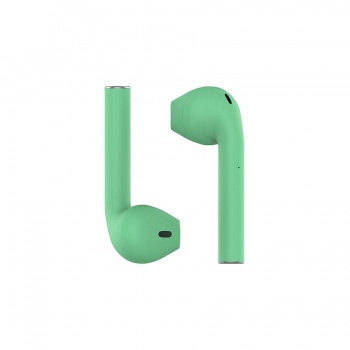 Наушники беспроводные с зарядным боксом TWS AIR SOFT, цвет мятный