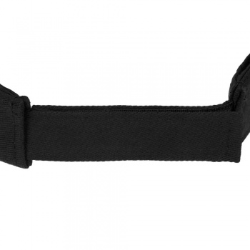 Козырек Active, черный с белым кантом