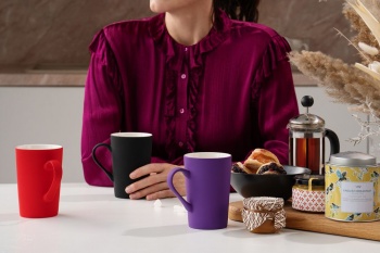 Кружка Best Noon с покрытием софт-тач, оранжевая