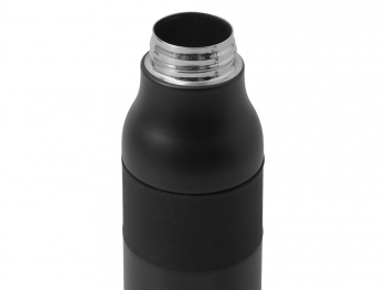 Вакуумная термобутылка с карабином «Saddle», 530 мл, черный