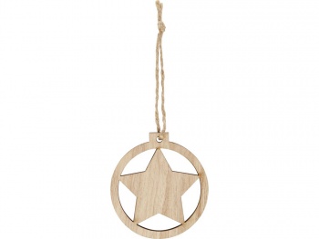 Деревянное украшение Natall в виде звезды