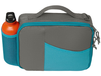 Изотермическая сумка-холодильник "Breeze New" для ланч-бокса, серый/голубой
