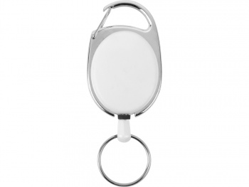 Ретрактор «Слип» с кольцом, белый/серебристый