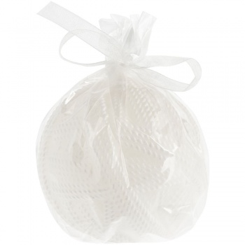 Свеча Kniteam, клубок, белый