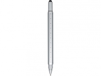 Dora многофункциональная ручка из переработанного алюминия - Серебряный