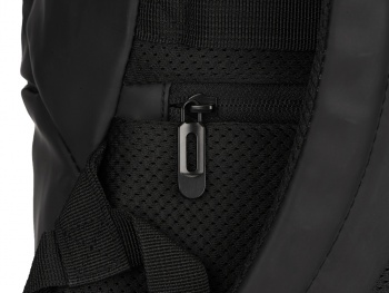 Рюкзак Glam для ноутбука 15'' из мягкой экокожи, черный