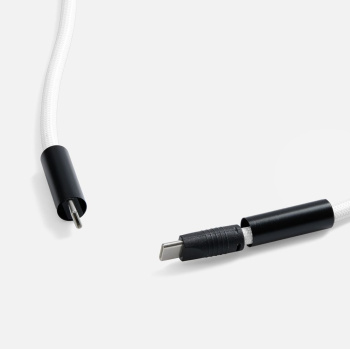 Кабель-ланьярд energyFlex Power Delivery 60 Вт, белый