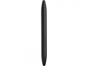 Ручка металлическая шариковая "Bullet" с серебристым зеркальным слоем, матовый черный