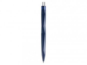 Ручка шариковая QS 20 PRT Z "софт-тач", синий/серебристый