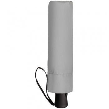 Зонт складной Manifest со светоотражающим куполом, серый