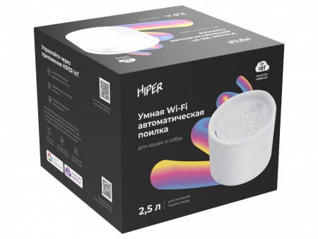 Умная Wi-Fi поилка «IoT Pet Fountain», 2500 мл, белый