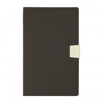 Ежедневник недатированный Candy, А5, темно-серый, белый блок, без обреза