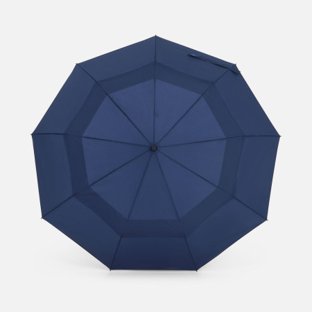 Складной зонт Dome Double с двойным куполом, темно-синий