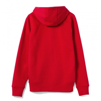 Толстовка на молнии с капюшоном унисекс King, красная