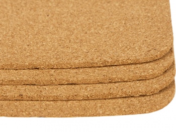 Набор подставок под горячее из пробки "Dinner"