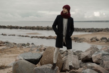 Шапка Fargo, бордовая