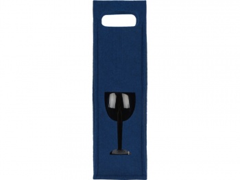 Декоративный чехол для бутылки, синий