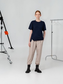 Футболка унисекс Kosmos 1.0, синий меланж