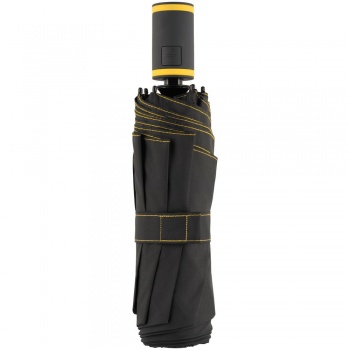 Зонт складной AOC Mini с цветными спицами, желтый