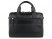Портфель мужской BUGATTI Comet, чёрный, воловья кожа/полиэстер, 37х6х27 см