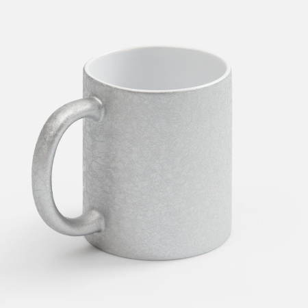 Кружка для сублимационной печати Sagredo, серебристая