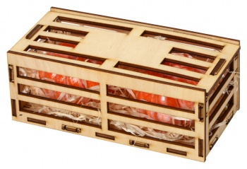 Набор мыла ручной работы "Мандарины", в деревянной коробке