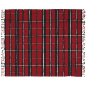 Плед London, красно-черный