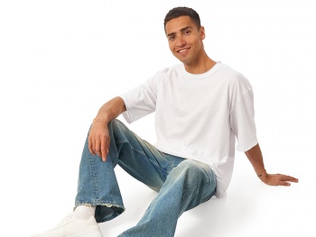 Футболка оверсайз «Liyon» унисекс, белый