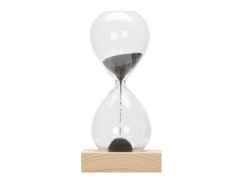 Песочные магнитные часы на деревянной подставке "Infinity"