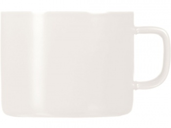 Чайная пара "Brighton" : блюдце овальное, чашка, коробка, белый