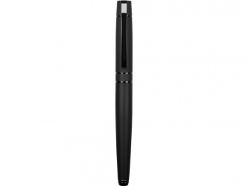 Ручка металлическая роллер Uma «VIP R GUM» soft-touch с зеркальной гравировкой, черный