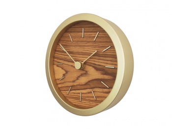 Часы настенные "Gracie" XS, натуральные с золотистым