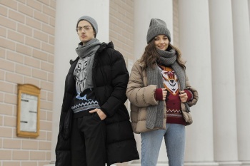 Набор Nordkyn Full Set с шарфом, серый