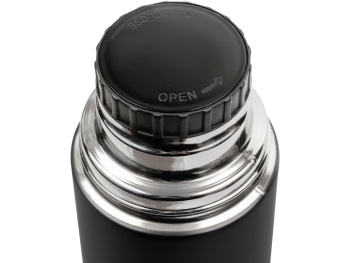 Термос Relaxika 101 (1 литр), черный (без лого)