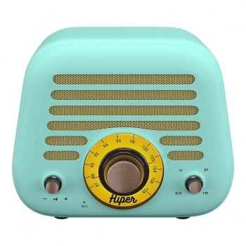 Колонка беспроводная RETRO L, цвет голубой