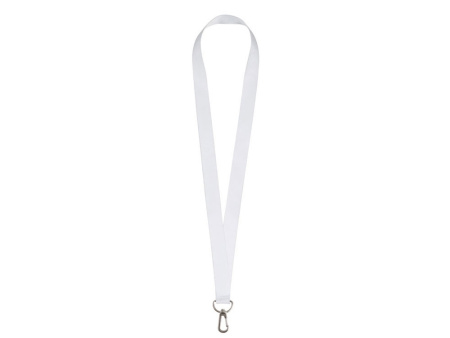 Ланъярд 2 см под сублимацию с трендовым карабином, серебристый