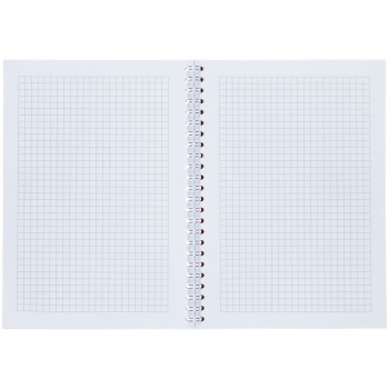 Блокнот Salvador в клетку, красный