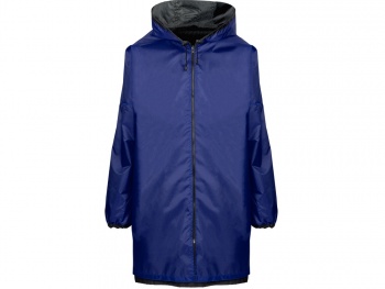 Дождевик «Bi-color» унисекс, синий классический/черный