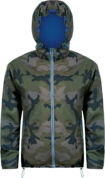 Ветровка Skate, камуфляж с синим