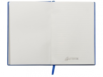 Набор блокнот в гибкой обложке А5 и металлическая шариковая ручка "Nabokov", синий