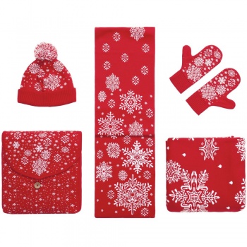 Шарф Snow Fairy, красный