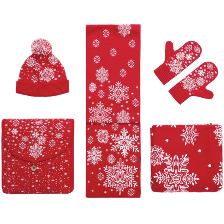 Шарф Snow Fairy, красный