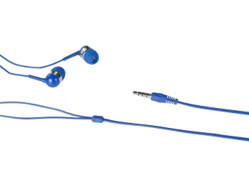 Наушники с микрофоном "Sargas", ярко-синий