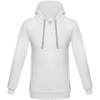 Толстовка на молнии с капюшоном Unit Siverga, белая