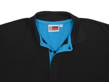 Рубашка поло "Solo" мужская, аква