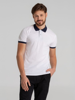 Рубашка поло Prince 190, темно-синяя с белым