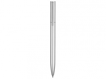 Пластиковая шариковая ручка "Leon", серебристый металлик