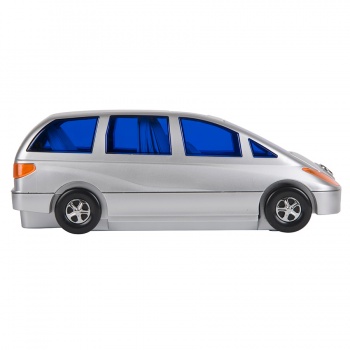 CD-холдер "Автомобиль" для 80 дисков, серебристый, 34,5х14,4х12,5 см, пластик, тампопечать